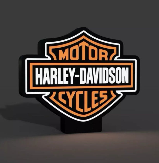 Harley Davidson  Light Box - 25x17cm