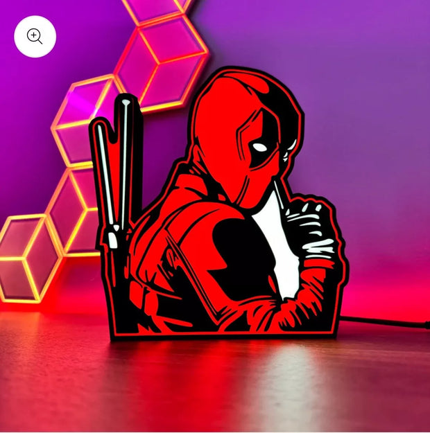 Deadpool Silent Light Box - 25x17cm