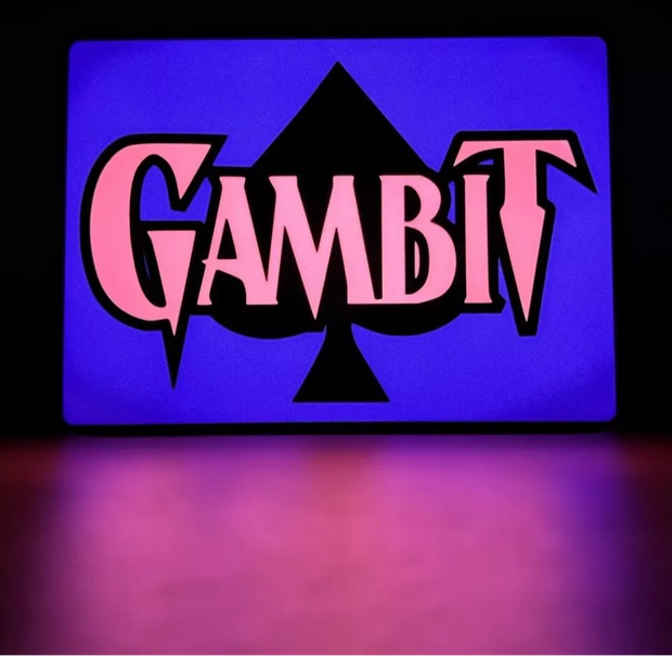 Gambit X-men Light Box - 25x17cm