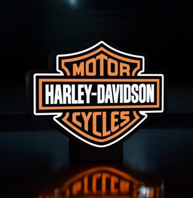 Harley Davidson  Light Box - 25x17cm