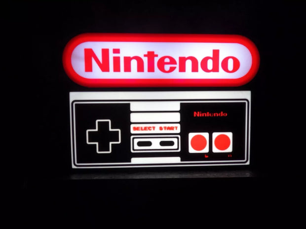 Nintendo Logo & Controller Light Box - 25x17cm