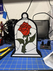 Beauty and the Beast Light Box - 25x17cm